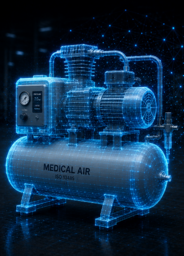 Medical and dental air compressors