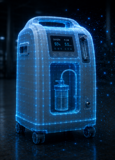 Oxygen concentrators and medical gas systems